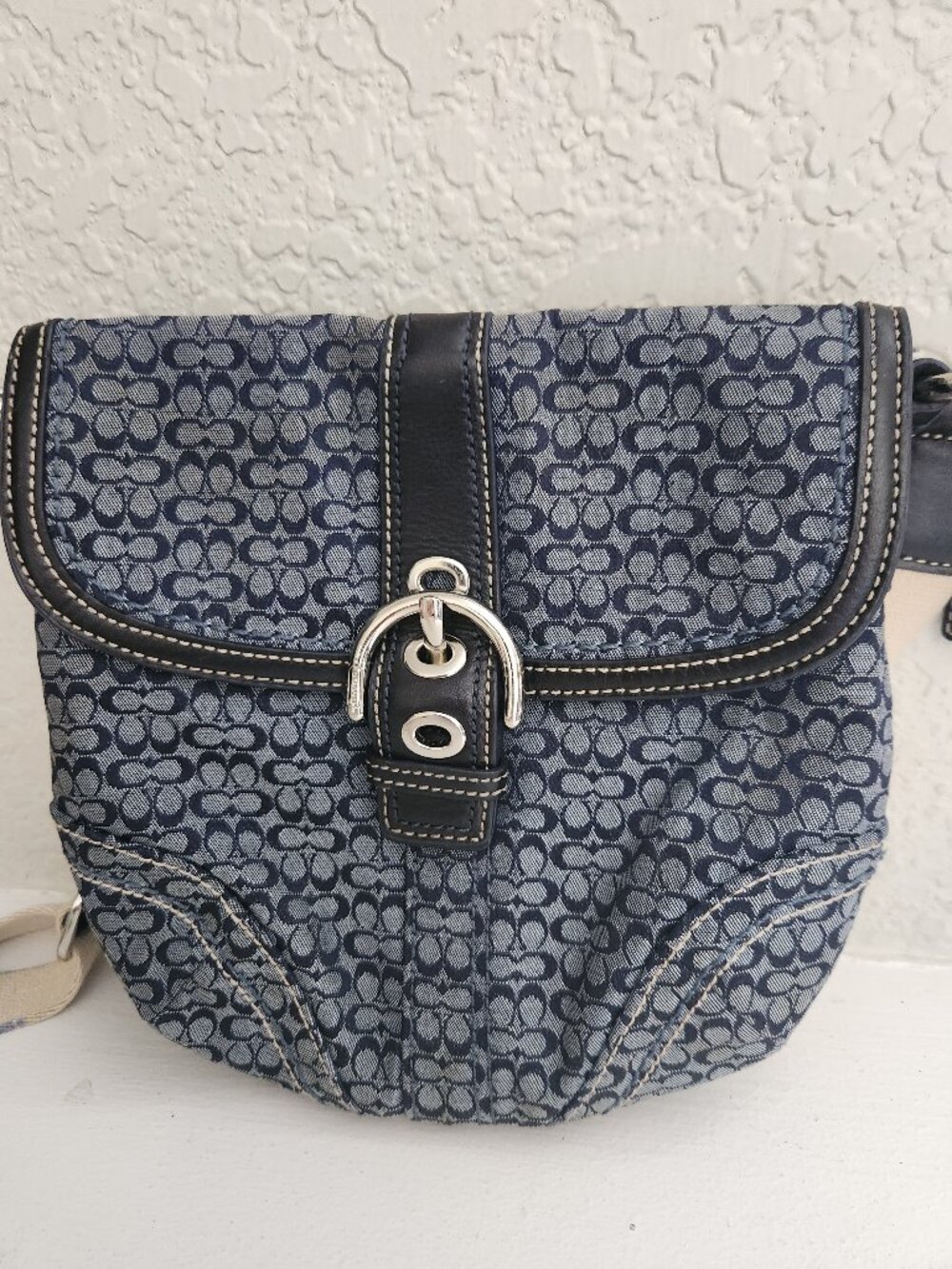 Euc Vintage Coach Soho Jacquard Crossbody Bag Purse
